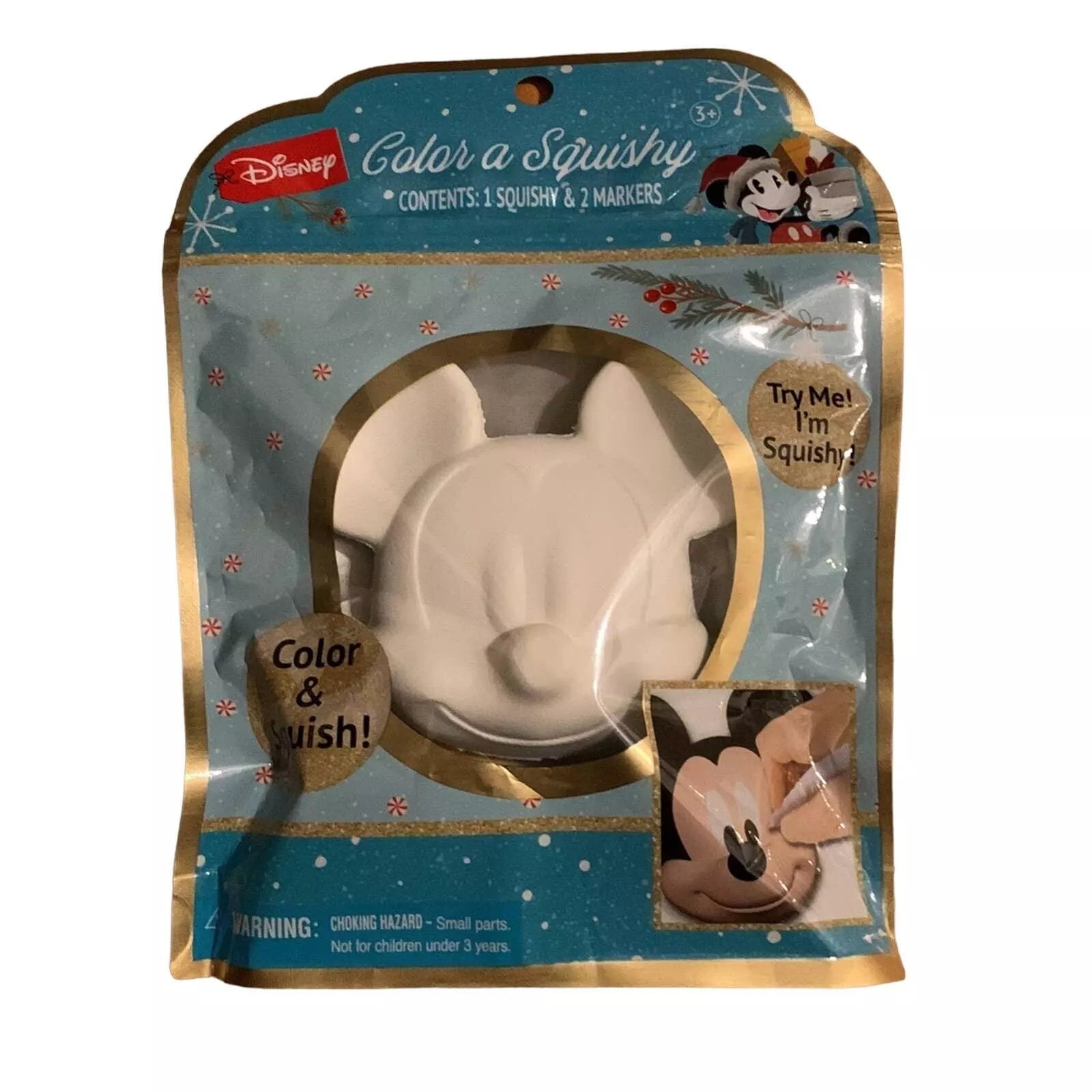 Disney Mickey Mouse Color a Squishy + 2 Markers - Walmart.com