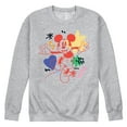 thumbnail image 1 of Disney - Mickey Mouse - Colorful Retro Style - Men's Crew Neck Fleece Pullover, 1 of 5