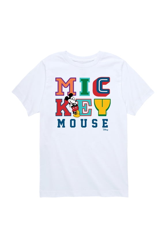 - Mickey Mouse Colorful - Toddler Boys Short Sleeve Graphic T-Shirt