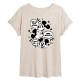 thumbnail image 1 of Disney - Mickey Mouse - Conversation Bubbles - Juniors Ideal Flowy Muscle T-Shirt, 1 of 5