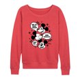 thumbnail image 1 of Disney - Mickey Mouse - Conversation Bubbles - Women's Lightweight French Terry Pullover, 1 of 1