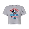 thumbnail image 1 of Disney - Mickey Mouse Women's Cropped Graphic T-Shirt, 1 of 5