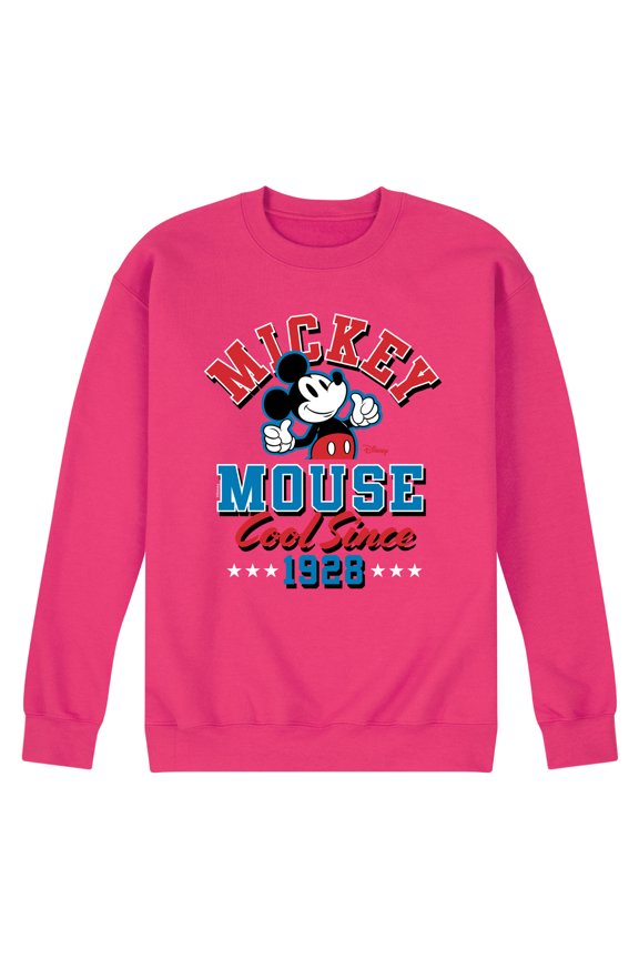- Mickey Mouse - Cool Since 1928 - Men's Crew Neck Fleece Pullover