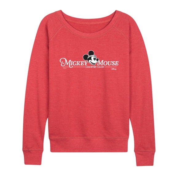 Disney - Mickey Mouse Country Club - Women's French Terry Long Sleeve Pullover