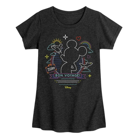 Disney - Mickey Mouse - Cruise Time - Bon Voyage - Toddler & Youth Girls Short Sleeve Graphic T-Shirt