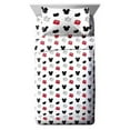 thumbnail image 1 of Disney Mickey Mouse Cute Faces White 3 Piece Twin Sheet Set, 100% Microfiber, 1 of 5