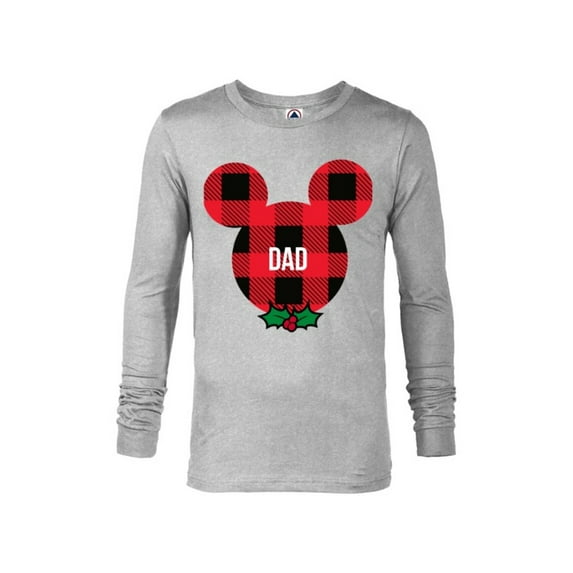 Disney Mickey Mouse DAD Holiday Family - Long Sleeve T-Shirt for Men- Customized-Athletic Heather