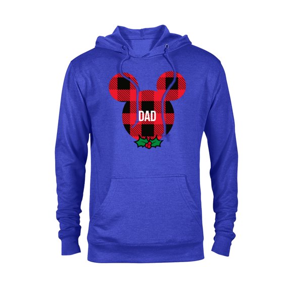 Disney Mickey Mouse DAD Holiday Family - Pullover Hoodie for Adults- Customized-Royal Heather