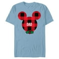 thumbnail image 1 of Disney Mickey Mouse DAD Holiday Family - Short Sleeve Blended T-Shirt for Adults- Customized-Ocean Blue, 1 of 5