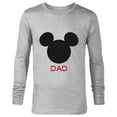 thumbnail image 1 of Disney Mickey Mouse Dad Family - Long Sleeve T-Shirt for Men – Customized-Athletic Heather, 1 of 5