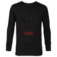 thumbnail image 1 of Disney Mickey Mouse Dad Family - Long Sleeve T-Shirt for Men – Customized-Black, 1 of 5