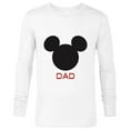 thumbnail image 1 of Disney Mickey Mouse Dad Family - Long Sleeve T-Shirt for Men – Customized-White, 1 of 5