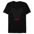 thumbnail image 1 of Disney Mickey Mouse Dad Family - Short Sleeve Blended T-Shirt for Adults – Customized-Black, 1 of 5