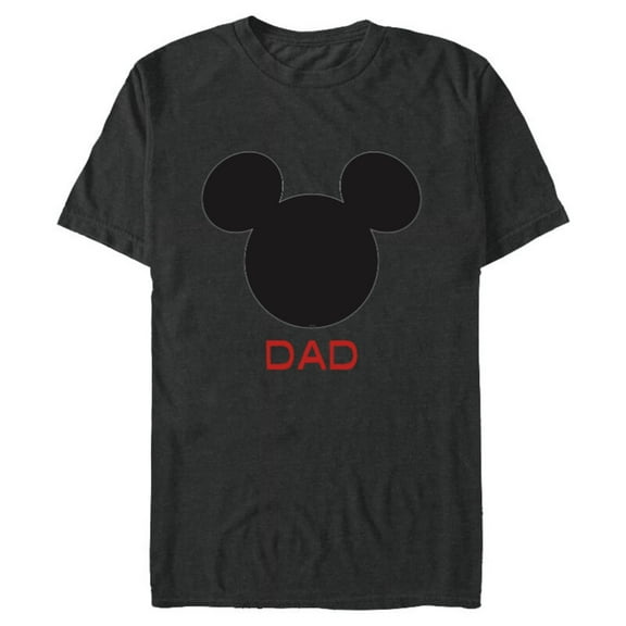 Disney Mickey Mouse Dad Family - Short Sleeve Blended T-Shirt for Adults – Customized-Dark Heather