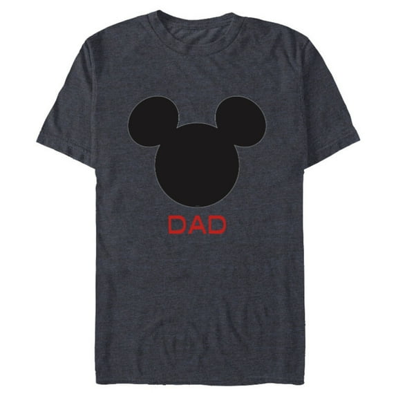 Disney Mickey Mouse Dad Family - Short Sleeve Blended T-Shirt for Adults – Customized-Navy Heather
