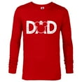 thumbnail image 1 of Disney Mickey Mouse Dad  - Long Sleeve T-Shirt for Men- Customized-New Red, 1 of 5