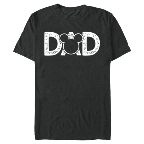 Disney Mickey Mouse Dad - Short Sleeve Blended T-Shirt for Adults- Customized-Dark Heather