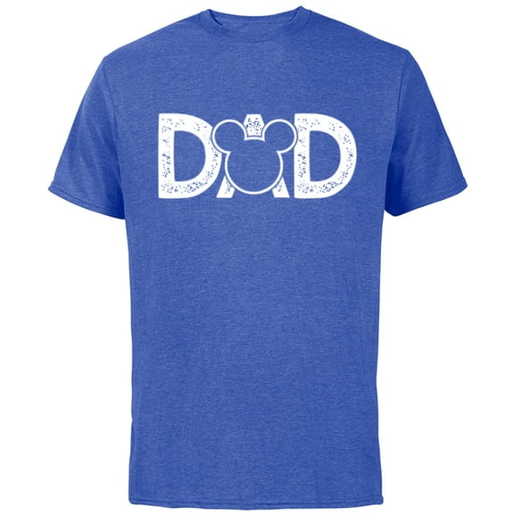 Disney Mickey Mouse Dad - Short Sleeve Cotton T-Shirt for Adults- Customized-Royal Heather