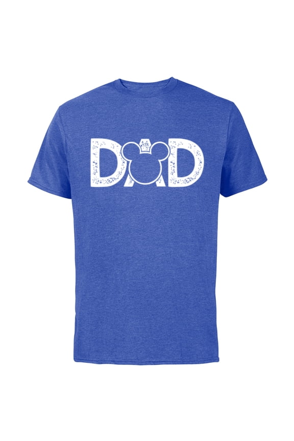 Mickey Mouse Dad - Short Sleeve Cotton T-Shirt for Adults- Customized-Royal Heather
