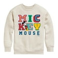 thumbnail image 1 of Disney - Mickey Mouse Different Letters - Youth Crewneck Fleece Sweatshirt, 1 of 5