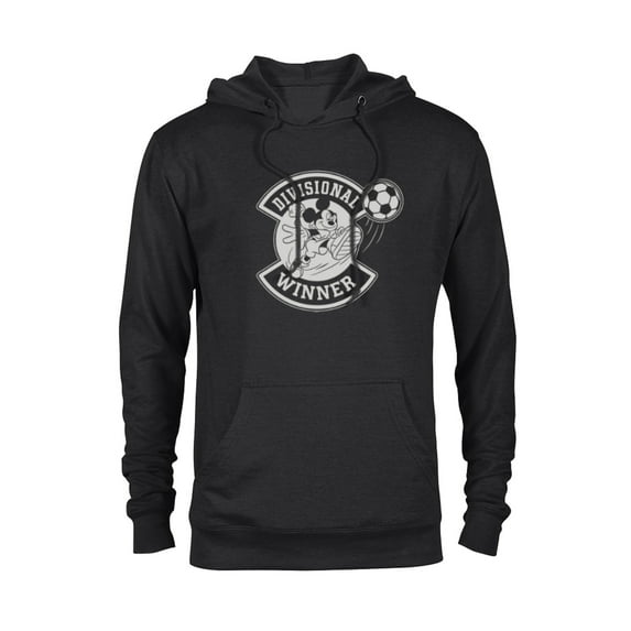 Disney Mickey Mouse Divisional Winner Sports Soccer Ball - Pullover Hoodie for Adults - Customized-Black