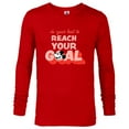 thumbnail image 1 of Disney Mickey Mouse Do Your Best to Reach Your Goals - Long Sleeve T-Shirt for Men - Customized-New Red, 1 of 5