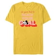 thumbnail image 1 of Disney Mickey Mouse Do Your Best to Reach Your Goals - Short Sleeve Blended T-Shirt for Adults - Customized-Yellow, 1 of 5