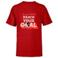 thumbnail image 1 of Disney Mickey Mouse Do Your Best to Reach Your Goals - Short Sleeve T-Shirt for Kids - Customized-Red, 1 of 5