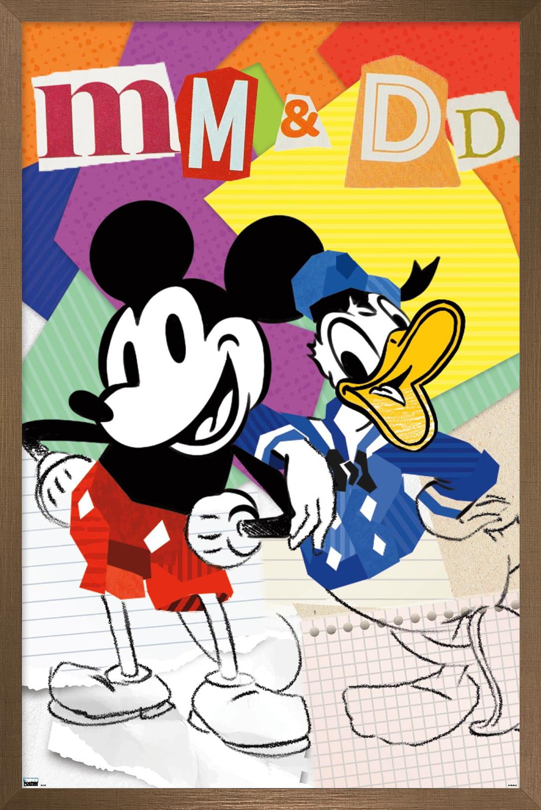Disney Mickey Mouse & Donald - Design Elements Wall Poster with