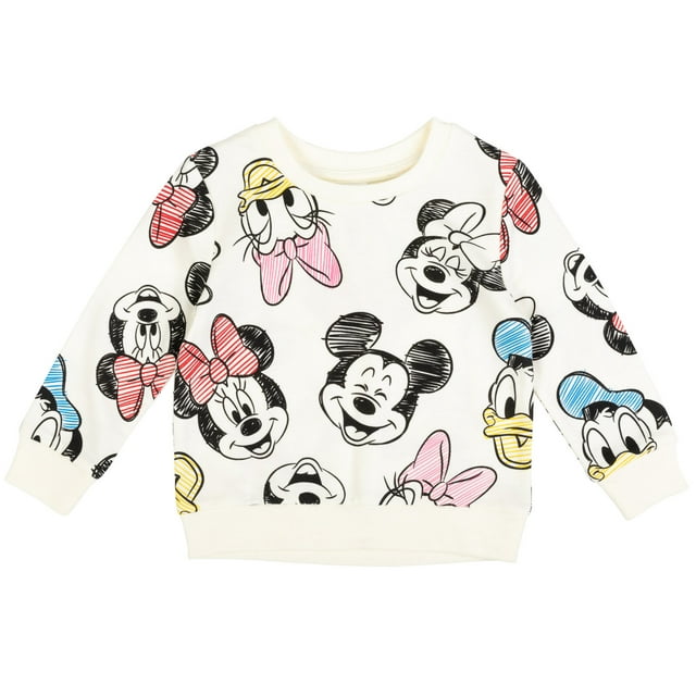 Disney Mickey Mouse Donald Duck Daisy Duck Toddler Girls French Terry ...