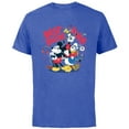 thumbnail image 1 of Disney Mickey Mouse Donald Duck Goofy Best Buds Ever Friends - Short Sleeve Cotton T-Shirt for Adults - Customized-Royal Heather, 1 of 5