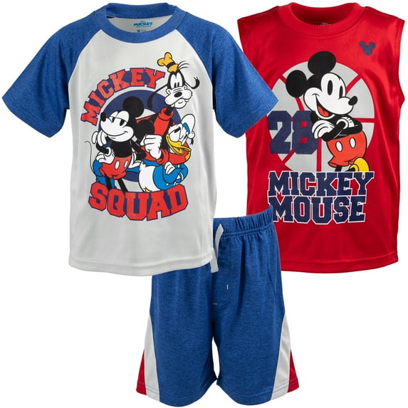 Disney Mickey Mouse Donald Duck Goofy Outfit Sets (Boy's) 3 Count