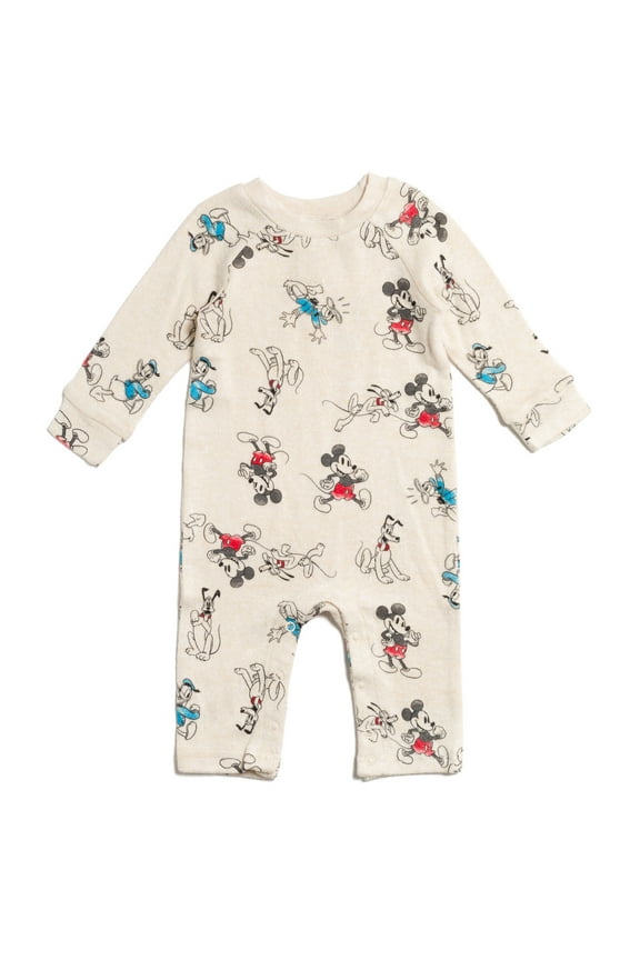 Mickey Mouse Donald Duck Pluto Newborn Baby Boys Snap Sleep N' Play Newborn to Infant