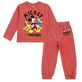thumbnail image 1 of Disney Mickey Mouse Donald Duck Pluto T-Shirt and Jogger and Pants Outfit Set Toddler to Big Kid, 1 of 5