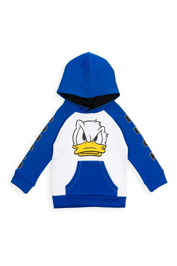Mickey Mouse Donald Duck Toddler Boys Fleece Hoodie Toddler to Big Kid