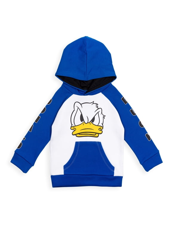 Mickey Mouse Donald Duck Toddler Boys Fleece Hoodie Toddler to Big Kid