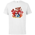thumbnail image 1 of Disney Mickey Mouse Donald Goofy Halloween Scary Shadows - Short Sleeve Cotton T-Shirt for Adults - Customized-White, 1 of 5