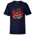thumbnail image 1 of Disney Mickey Mouse Donald Goofy Halloween Scary Shadows - Short Sleeve T-Shirt for Kids - Customized-Athletic Navy, 1 of 5