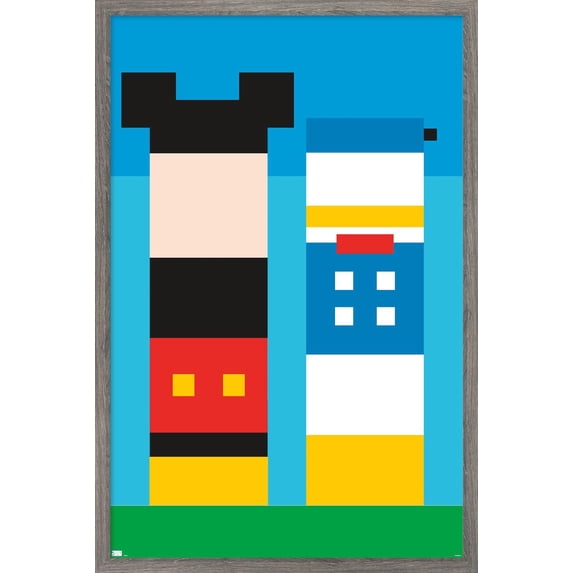 Disney Mickey Mouse & Donald - Pixels Wall Poster, 14.725