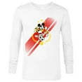 thumbnail image 1 of Disney Mickey Mouse Donald and Goofy Soccer Run Sports - Long Sleeve T-Shirt for Men - Customized-White, 1 of 5