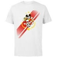 thumbnail image 1 of Disney Mickey Mouse Donald and Goofy Soccer Run Sports - Short Sleeve Cotton T-Shirt for Adults - Customized-White, 1 of 5
