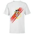 thumbnail image 1 of Disney Mickey Mouse Donald and Goofy Soccer Run Sports - Short Sleeve T-Shirt for Kids - Customized-White, 1 of 5