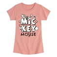thumbnail image 1 of Disney - Mickey Mouse Doodle - Toddler & Youth Girls Short Sleeve Graphic T-Shirt, 1 of 5