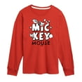 thumbnail image 1 of Disney - Mickey Mouse Doodle - Youth Long Sleeve Graphic T-Shirt, 1 of 5