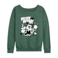 thumbnail image 1 of Disney - Mickey Mouse - Doodles & Clouds Sketch - Women's Lightweight French Terry Long Sleeve Shirt, 1 of 4