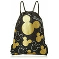 thumbnail image 1 of Disney Mickey Mouse Drawstring Backpack Gold, 1 of 4