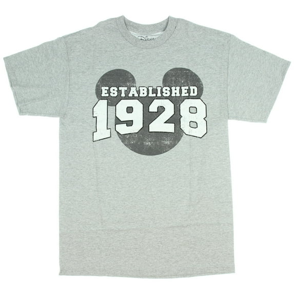 Disney Mickey Mouse EST.1928 Vintage Licensed Men’s T-Shirt (Large)