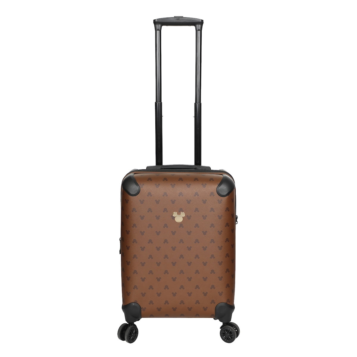 Disney Mickey Mouse Ears 22" Brown Rolling Luggage