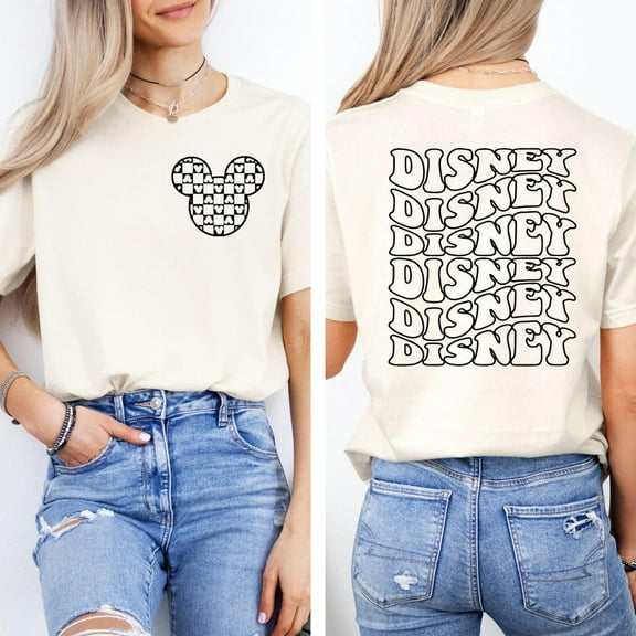 Disney Mickey Mouse Ears Shirt, Front & Back Print, Magical Family Trip, Disney World, Disneyland, Gift For Disney Lovers, Disney Trip Shirt