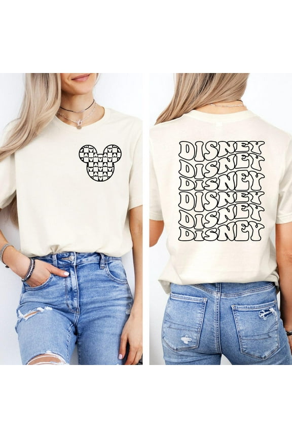 Mickey Mouse Ears Shirt, Front & Back Print, Magical Family Trip, Disney World, Disneyland, Gift For Disney Lovers, Disney Trip Shirt